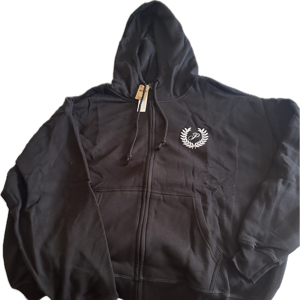 Victorias Secret Black Zip-Up Hoodie and straight leg sweatpants